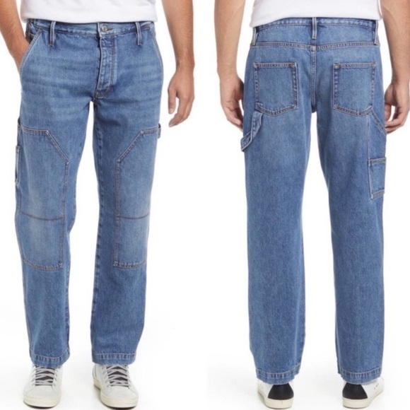 Frame Denim Workwear Carr Double Knee carpenter cargo jeans C - Picture 1 of 9